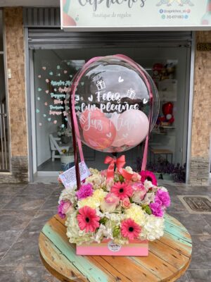 Arreglo floral con Burbuja #2