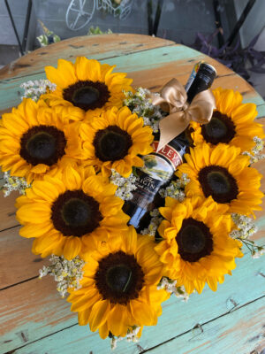 Girasoles en Corazón