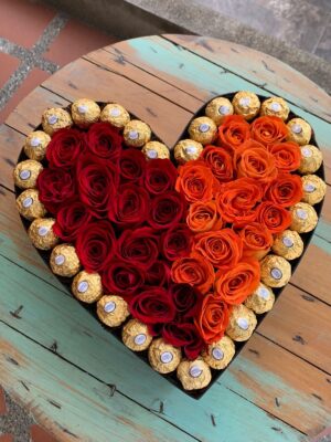 Corazón con rosas #2