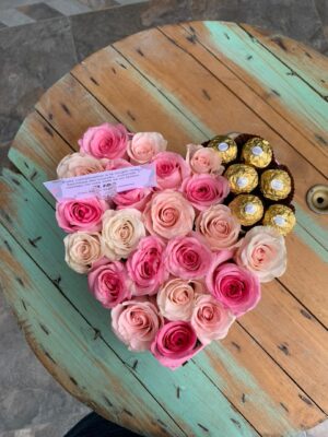 Corazón con rosas #3